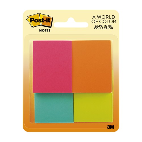 BLISTER/BOLSA POST IT NOTAS 1.5X2" 4 COLS.