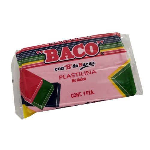 PLASTICINA BACO MARQUETA 180 GRS.COLS.