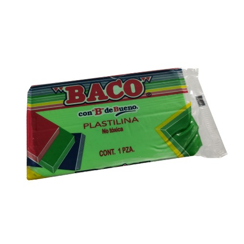 PLASTICINA BACO EN MARQUETA FLOURESC. 4COL.