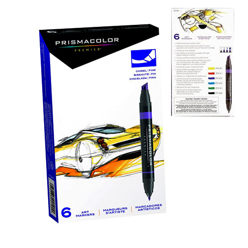 MARCADOR PRISMACOLOR ESTUCHE 6 COLORES 2419 0