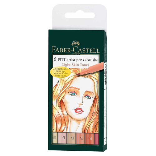 MARCADOR FABER PITT ARTIST 6 COLS. 167104, 05, 06