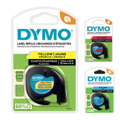 CINTA DYMO 1/2 X 13?ROJO, AZUL 91333-35