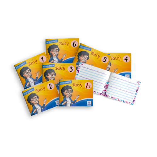 CUADERNO DE CALIGRAFIA SEÑO ROSY DEL #1 AL #6