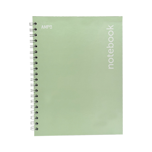 CUADERNO AMPO 100 HOJAS C/ESPIRAL PASTA DURA