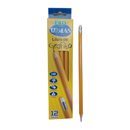 LAPIZ EKO "LUMAS" TRIANGULAR AMARILLO