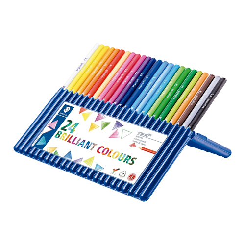 CRAYON TRIANG. STAEDTLER 24 COLS. 157 ERGOSOFT