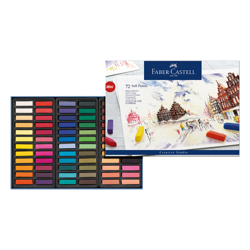 CRAYON PASTEL BLANDO FABER C.128272 CJA.72 COLS.