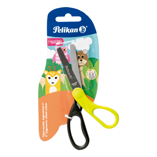 TIJERA PELIKAN ESCOLAR 5" ACERO INOXIDABLE