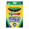 CRAYON D/MADERA CRAYOLA LARGO 36 COLS.