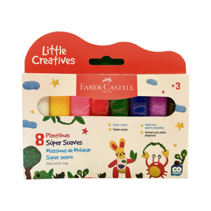 PLASTICINA LITTLE CREATIVES FABER C. 8 COLS.